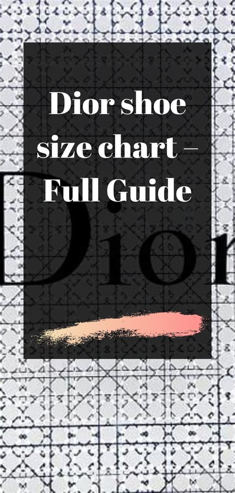 dior shoos|dior shoe size chart.